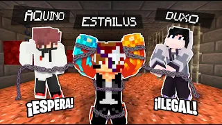 AQUINO y DUXO ME ENCADENAN en WBNS x MINECRAFT 💀