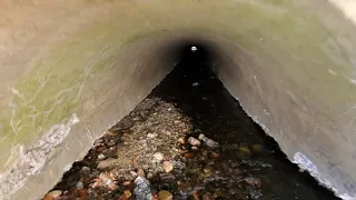 Walking Long 1912 Culvert Beside Chester KeyStone Arches, Hiking Chester