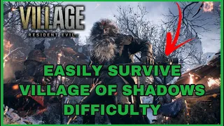 How To Easily Survive First Lycan Attack On Village Of Shadows Difficulty - Resident Evil 8 Village