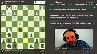 GM Ben Finegold gets NINE QUEENS!!!!  YES!