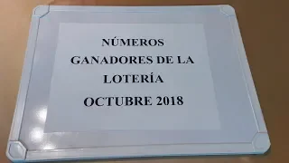 NUMEROS GANADORES DE LA LOTERIA OCTUBRE 2018