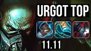 URGOT vs LULU (TOP) | Rank 2 Urgot, 8/2/8, Dominating | KR Grandmaster | v11.11