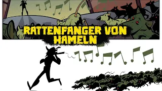 Der Rattenfaenger von Hameln - Fabeln der Welt - Geschichte und Mythologie Illustrier