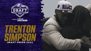 Trenton Simpson's Dramatic, Emotional Draft Day Call | Baltimore Ravens