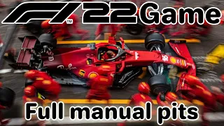 F1 22 FULL MANUAL PITSTOPS