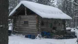 НА ИЗБУ НА ОХОТУ / СТАРЫЕ БАРАКИ / ПРОВЕРКА КАПКАНОВ / ВЗЯЛИ КОСАЧА