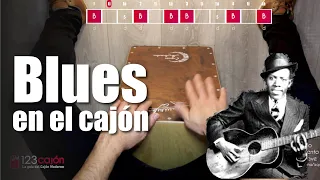 Cómo tocar BLUES en el CAJÓN / Blues Cajon - Blues rock cajon