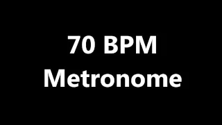 70 bpm Metronome Click Track