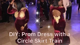 How to Make a Prom Dress With a Circle Skirt Train | Liam Li