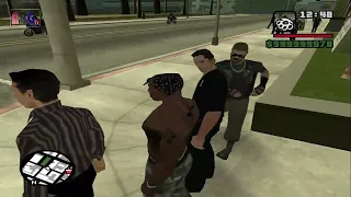 GTA: San Andreas -  How ''CJ'' is provoking the police to chase and arrest him without giving up?