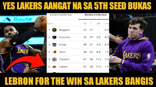 GOOD NEWS SA LAKERS PAGNANALO SILA BUKAS LABAN SA CLIPPERS 5THSEED NA ANG LAKERS.