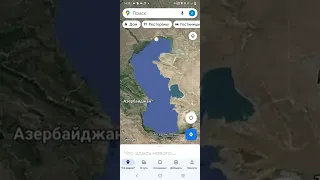 Каспийское море на карте