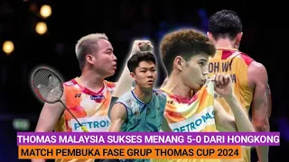 Tim Thomas Malaysia Sapu Bersih Kemenangan 5-0 dari Hongkong di Match 1