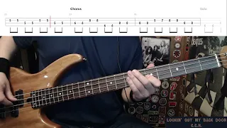 Lookin' Out My Back Door by CCR - Bass Cover with Tabs Play-Along