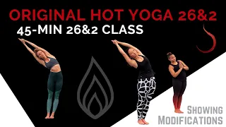 45 Minute 26+2 Hot Yoga Class- Quick & Easy Flow For A Full-Body Stretch!