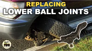 This could happen to you! || Prado 90 Inspecting & Replacing lower ball joints