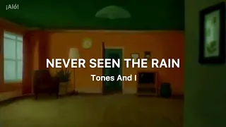 Tones And I - Never Seen The Rain (Sub. Español)