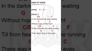 KING OF KINGS | key of C | lyrics and chords | praise and worship | Hillsong Worship