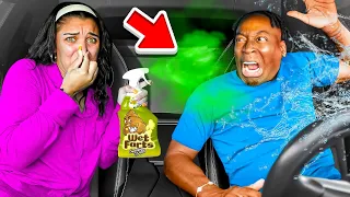 FART SPRAY IN CAR WASH PRANK