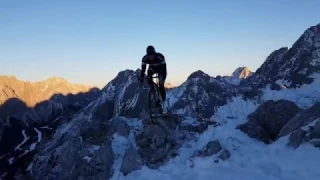 Crazy cyclist at Drachenkopf