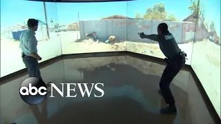 Virtual simulator helps train police on de-escalation tactics