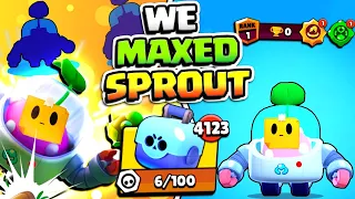 WE GOT SPROUT & THEN THIS HAPPENED!! (wall trapping OP) GEMMING & MAXING NEW UPDATE BRAWLER!