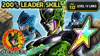 200% LEADER SKILL! PHY LR CELL & CELL JR. LEVEL 10 LINKS! Dragon Ball Z Dokkan Battle