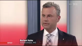 Norbert Hofer - ORF-Report Interview - 17.4.2018