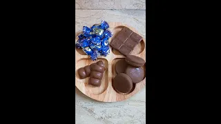 asmr filling platter with milka sweets #shorts