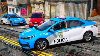 ELEMENTO ATIROU NA POLICIA E ACABOU MORTO PMERJ | GTA 5 POLICIAL