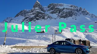 Julier Pass in Winter | Scenic Winter Wonderland in Switzerland | Bivio to Silvaplana |