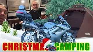 Christmas Camping on Motorcycles : Slumit Cub 2 Tent
