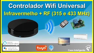 Concorrente do Broadlink RM Pro - Controlador IR e RF Tuya, compatível com Alexa e Google Assistente