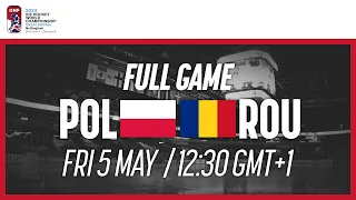 Full Game | Poland vs. Romania | 2023 IIHF Ice Hockey World Championship | Division I Group A