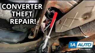 Catalytic Converter Theft Repair: Step by Step Cat Replacement With No Welding on Your Car or Truck