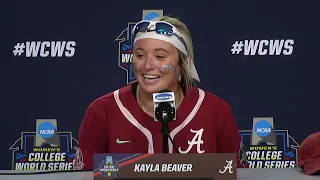 2024 Women's College World Series Alabama Postgame Press Conference