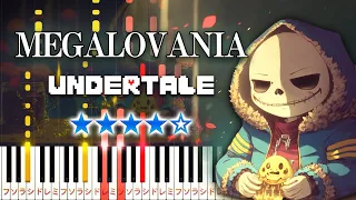 UNDERTALE - MEGALOVANIA - Hard Piano Tutorial [Piano Arrangement]