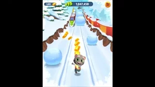 Talking Tom Gold Run - Tom's Snow Ride Gameplay