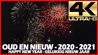 ⁽⁴ᴷ⁾ New Years Eve 2020 - 2021 Oudejaarsavond - Oud en Nieuw - Vuurwerk - Fireworks - Feuerwerk -NYE