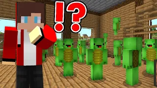 JJ and Mikey play with 100 Friends in HIDE and SEEK in Minecraft Challenge Funny Pranks (Maizen)