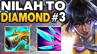 This New Nilah Build Is Actually Insane - Nilah Unranked to Diamond #3 - Nilah ADC Gameplay Guide