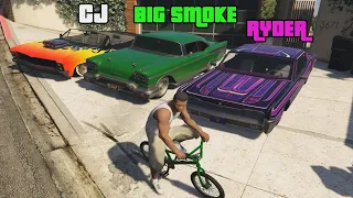 GTA 5 - How to Find CJ, Big Smoke and Ryder's Car! (Stealing Cars)