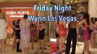 Wynn Casino Las Vegas Walking Tour March 15 2024 - Friday Night - 4K UHD