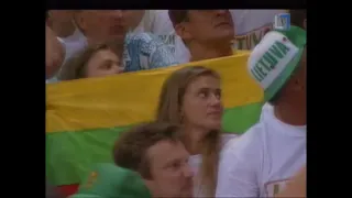 EUROBASKET: 1995 quarter-final - Russia vs Lithuania (Sabonis 33 pts + 14 rebs)