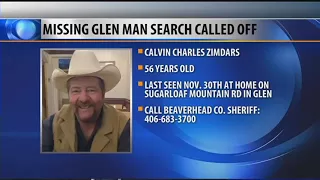 Search for missing Montana man suspended