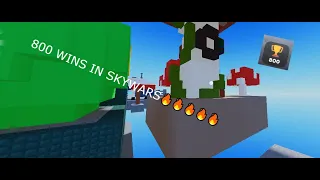 Getting 800 wins in Voxels Skywars 🔥🔥🔥 (Roblox)