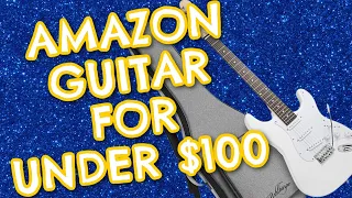 THIS GUITAR IS UNDER $100 ON AMAZON! Ashthorpe Strat. Check it out!!