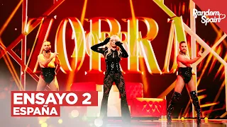 Segundo Ensayo España: Nebulossa - Zorra | Eurovision 2024