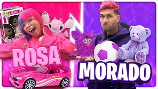 24 HORAS COMPRANDO TODO MORADO Y ROSA😱 | Susy Mouriz