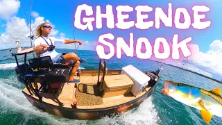 BIG Snook on GHEENOE LT25 + Shrimp Jalapeño Poppers Recipe